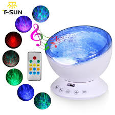 T Sunrise Ocean Wave Music Baby Night Light Projector Built In Mini Music Player Lamp Usb Led Night Light For Baby Children Room Aliexpress