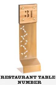 Engraved Restaurant Table Number Unique And Bespoke Table Number Stands For Premium Restaurants With Restaurant Table Numbers Restaurant Tables Table Numbers