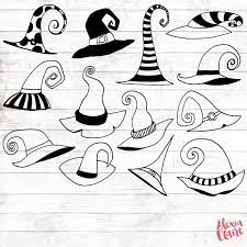 Halloween Clipart Hand Drawn Witch Hat Clipart Halloween Digital Paper Halloween Elements Witches Hat Illustration Acgabw29 Easy Halloween Drawings Witch Drawing Bullet Journal Halloween