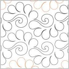 Feather Flip Pantograph Free Motion Quilting Patterns Quilting Designs Machine Quilting Patterns