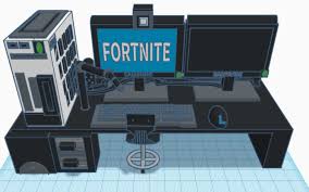 Gaming Setup Bad C 2018 Tinkercad