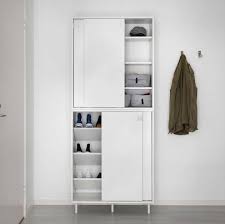 A set of three cabinets costs $39.99. Ikea Entryway Storage Solutions For Minimalists On A Budget The Organized Home