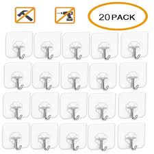 Wh series wall racks are custom made to your length requirements. 20pcs Seamless Adhesive Hook Transparent Hanger Traceless Hooks Wall Rack Decor Ebay