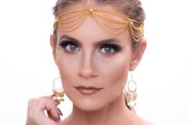 golden greek dess makeup
