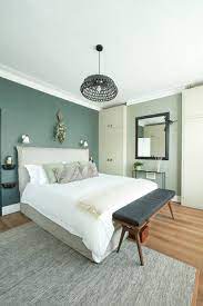 When explaining the wall spots. Sage Green Bedroom Ideas And Photos Houzz