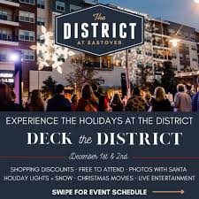 The District's annual two-day holiday event is almost here! Join us THIS  FRIDAY & SATURDAY for Deck the District! ❄️ It's the perfect time for  holiday merriment, Christmas shopping, and fun festivities!