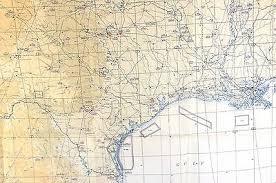 1955 Jet Navigation Chart Jn 46 Rio Grande Mexico