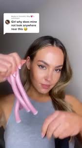 Replying to @Danielle May💗 I’m getting better at these 🙏🏼 inspo and  creator @Yesenia Hipolito #overnightblowout #overnightblowoutresults  #hairtok #heatlesscurls #heatlesshair #hairtiktok ...