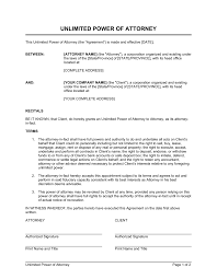 See sample letter below im sure your bank will consider your letter june 11, 2012. Unlimited Power Of Attorney Template By Business In A Box