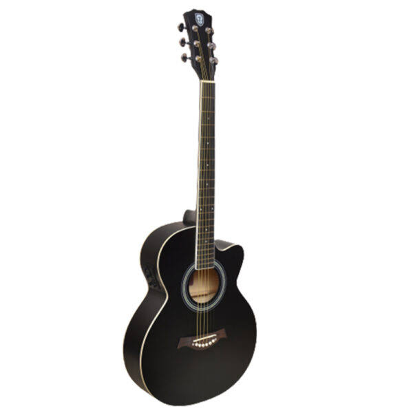 Techno TM-39 EQ3 Semi-Acoustic Guitar - Black product image
