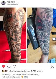The marketing strategy for the new shoes is also supported by tattoos embedded on the right arm of lonzo ball. Nba Retweet On Twitter Lonzo Ball Covered Up His Bbb Tattoo