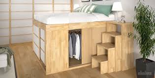 ▷ lit avec rangement intégré ▷ test du meilleur produit pensé pour vous & notre avis. Lit Double Impero Cinius Contemporain Avec Rangement Integre En Bois