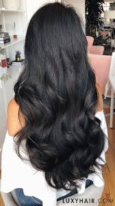 20 Classic Jet Black Clip Ins 20 220g Hair Color For Black Hair Long Hair Styles Luxy Hair