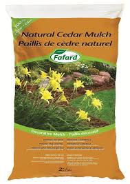 This mulch type is just as effective in gardening as the mulch made from pine straws or pine bark. Fafard Cedar Mulch Natural 2 Cu Ft