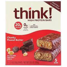 Thinkthin Soy Protein Bar Chunky Peanut Butter