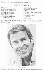 Recipe for Paul Lynde's famous beef stew