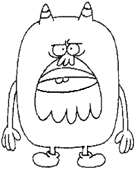 Fun house toys home coloring for kids printable coloring coloring pages free printable numberblocks four coloring page in vector format easy to print from any device and automatically fit any paper size. Chestnut From Chowder Coloring Page Free Printable Coloring Pages For Kids