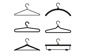 Clothes Hanger Icons Set Hanger Logo Icon Set Packaging Design Trends