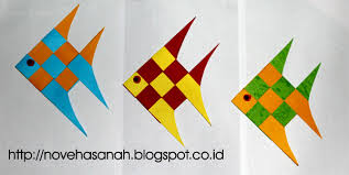 Keren gantungan hias dari kertas origami cocok untuk. Nove Hasanah Prakarya Untuk Sd Dari Kertas Bekas Ikan Penghias Kelas