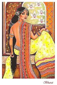 Geographically, it spans the entire indian subcontinent, including what is now india, pakistan, bangladesh, sri lanka, nepal, bhutan and eastern afghanistan. India Woman Goddess Beautiful Traditional Painting Bharat Art Goddess Art Indian Art