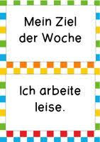 mein ziel der woche unterrichtsmaterial im fach fachubergreifendes lernen unterrichtsmaterial ziel