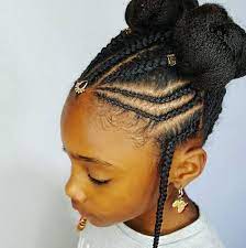 40 Pretty Fun And Funky Braids Hairstyles For Kids Natural Hair Styles Braid Styles For Girls Cornrow Hairstyles