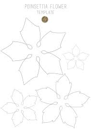 Poinsettia Flower Template Iii Copy Flower Template Christmas Paper Paper Flowers
