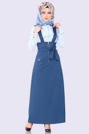 Modaselvim Elbise Fermuar Detay Cepli Jile 5511mp186 Indigo Gaya Berpakaian Model Baju Wanita Pakaian