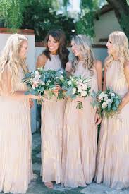 A Line Halter Floor Length Sleeveless Print Champagne Chiffon Bridesmaid Dress Wisebridal Com Metallic Bridesmaid Dresses Summer Wedding Dress Spring Bridesmaid Dresses