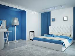 The bedroom's quilted upholstery and bedspread reiterate the grid lines of a custom leather. Fascinating Blue Bedroom Design Ideas And Practical Tips For The Interior