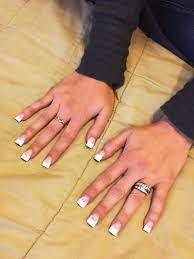 Pink And White Acrylic Nails Curved Nails White Acrylic Nails Flare Nails