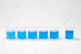 Copper Sulphate Solutions Stock Image C025 9058 Science Photo Library