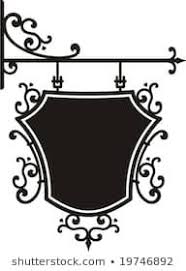 Images Photos Et Images Vectorielles De Stock De Wrought Iron Sign Shutterstock In 2020 Wrought Iron Sign Clipart Design Mirror Decor