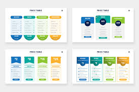 Pricing Table Infographics In 2020 Infographic Pricing Table Powerpoint