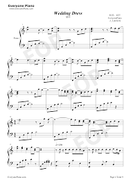 Wedding dress is a song by kim hyun joonguse your computer keyboard to play wedding dress music sheet on virtual piano. Wedding Dress Taeyang Stave Preview