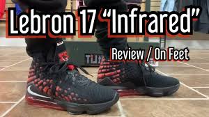 Lebron 17 black and gold. Lebron 17 Infrared Review On Feet Youtube