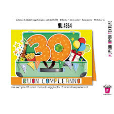 Un' altro anno è passato voglio ringraziarvi per tutti gli auguri di buon compleanno ricevuti. 8001608748648 Biglietto Auguri 30 Anni Compleanno Con Busta Nu 4864 Cromo Nb