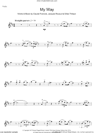 Baixar instruental trap com violino. Sinatra My Way Sheet Music For Violin Solo Pdf V2