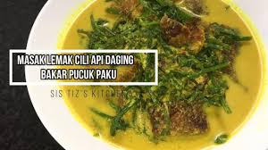 Resepi ini amat popular dikalangan penduduk kampung diseluruh malaysia.ini kerana, masak lemak pucuk ubi ini adalah resepi turun temurun dari nenek moyang kita.resepi ini sangat sedap kerana rasa pedasnya yang akan membuatkan kita rasa terangkat dan yang pastinya kita akan tambah lagi nasi kita. Masak Lemak Cili Api Daging Bakar Pucuk Paku Sistizskitchen Youtube