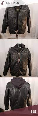 Brave Soul Black Label Faux Leather Jacket Leather Jacket Faux Leather Jackets Faux Leather Jacket Men
