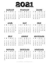 Want to print your 2021 calendar later? Free Printable Kawaii Calendar 2021 Novocom Top