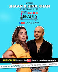 See actions taken by the people who manage and post content. Big Bazaar Watch Hina Khan Celebrity Makeup Artist Shaan Launch Big Bazaar Beauty Ready Youtube Channel Live On 14th Feb 7 00 Pm Get All Beauty Tips Tricks And Easy Hacks To