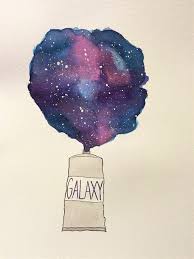 55 Cool Easy Things To Draw In Your Sketchbook Galaxy Painting Watercolor Galaxy Art Drawings