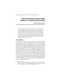 From wikipedia, the free encyclopedia. Pdf Issues In The Practice Of Binding Judicial Precedent In Shari Ah Courts Of Nigeria Abdullahi S Ishola Academia Edu