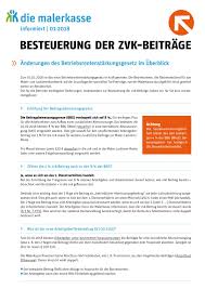 Alle offenen stellenangebote auf einen blick. Besteuerung Der Zvk Beitrage By Malerkasse Issuu