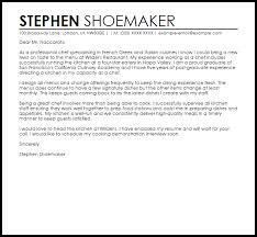 Commis chef cover letter sample. Cover Letter For Chef Position June 2021