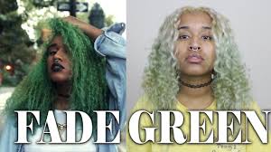 how to fade green hair dye get rid of