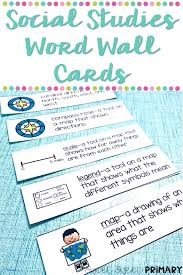 Making The Most Of Word Walls Social Studies Vocabulary Word Wall Cards Social Studies Elementary