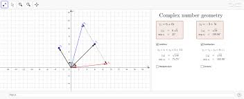 If we have two or more sets, we can use a venn diagram to show the logical relationship among these sets as well as the cardinality of those sets. Complex Number Arithmetic And Geometry Geogebra