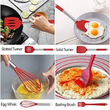 Maybe you would like to learn more about one of these? Silicone Cooking Utensil Set Kitchen Utensils 17 Pcs Cooking Utensils Set Non Stick Heat Resistant Silicone Cookware With Stainless Steel Handle Red Pricepulse